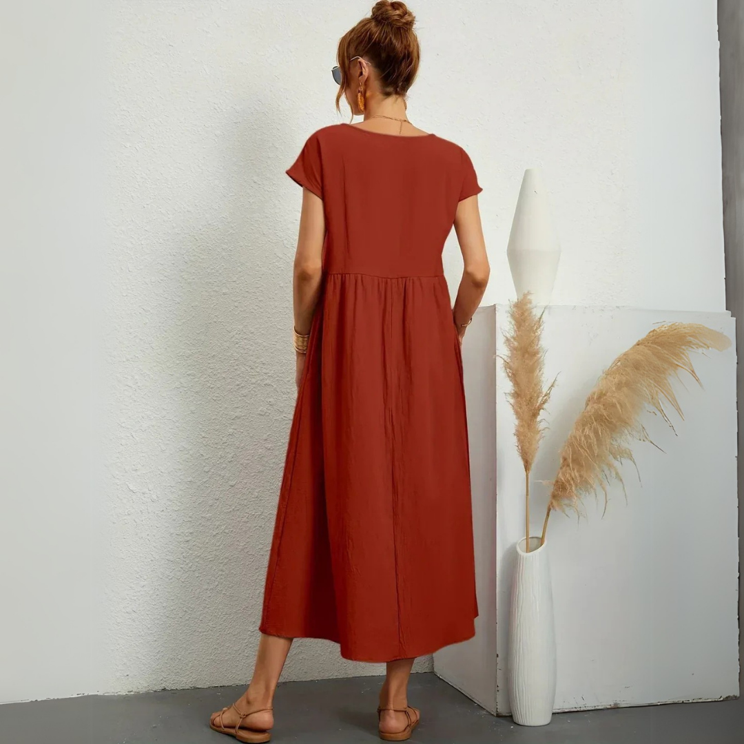 Elvezia | Abito midi artigianale