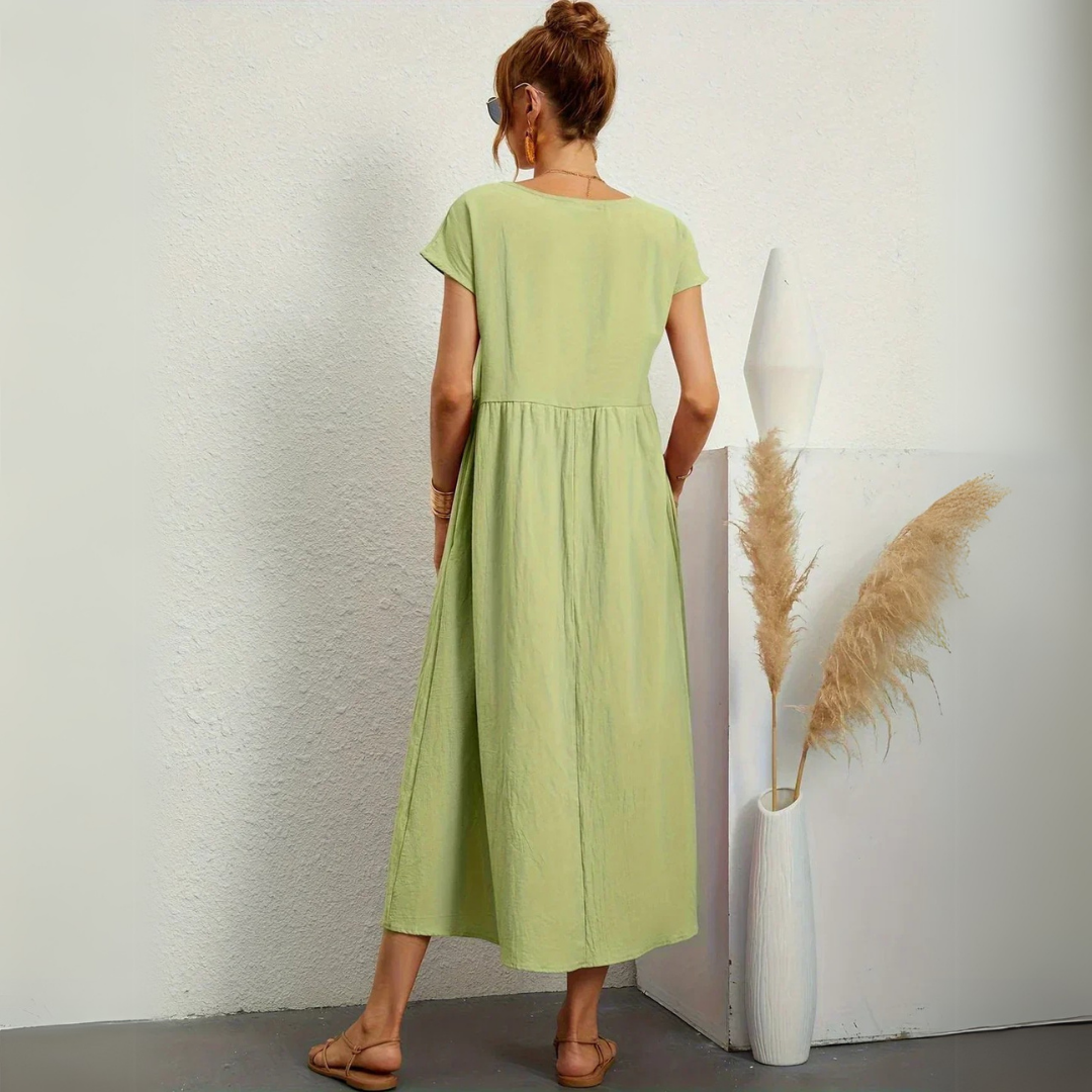 Elvezia | Abito midi artigianale
