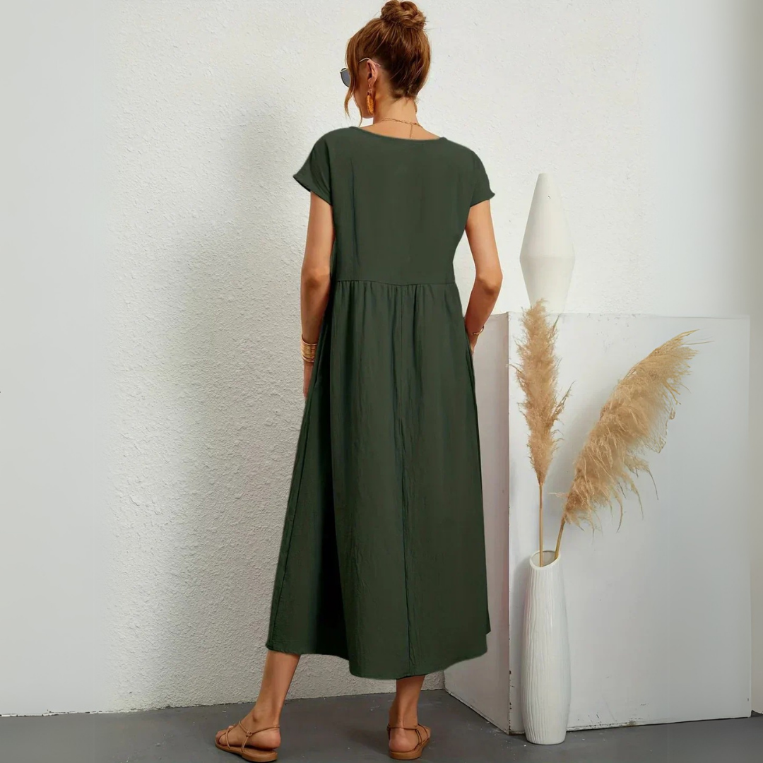 Elvezia | Abito midi artigianale
