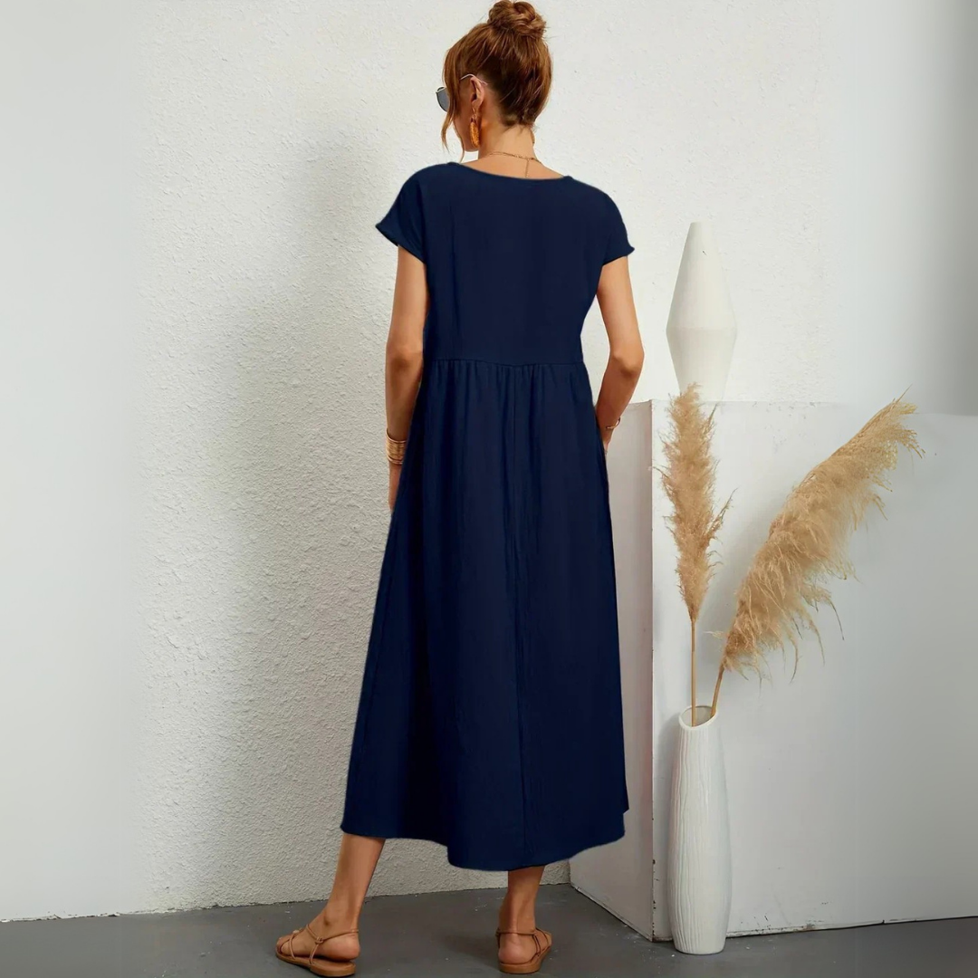 Elvezia | Abito midi artigianale