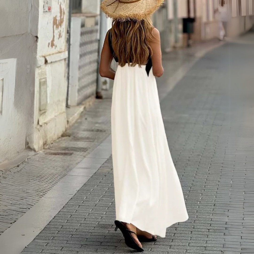 CATERINA | Abito Elegante con Collo Incrociato