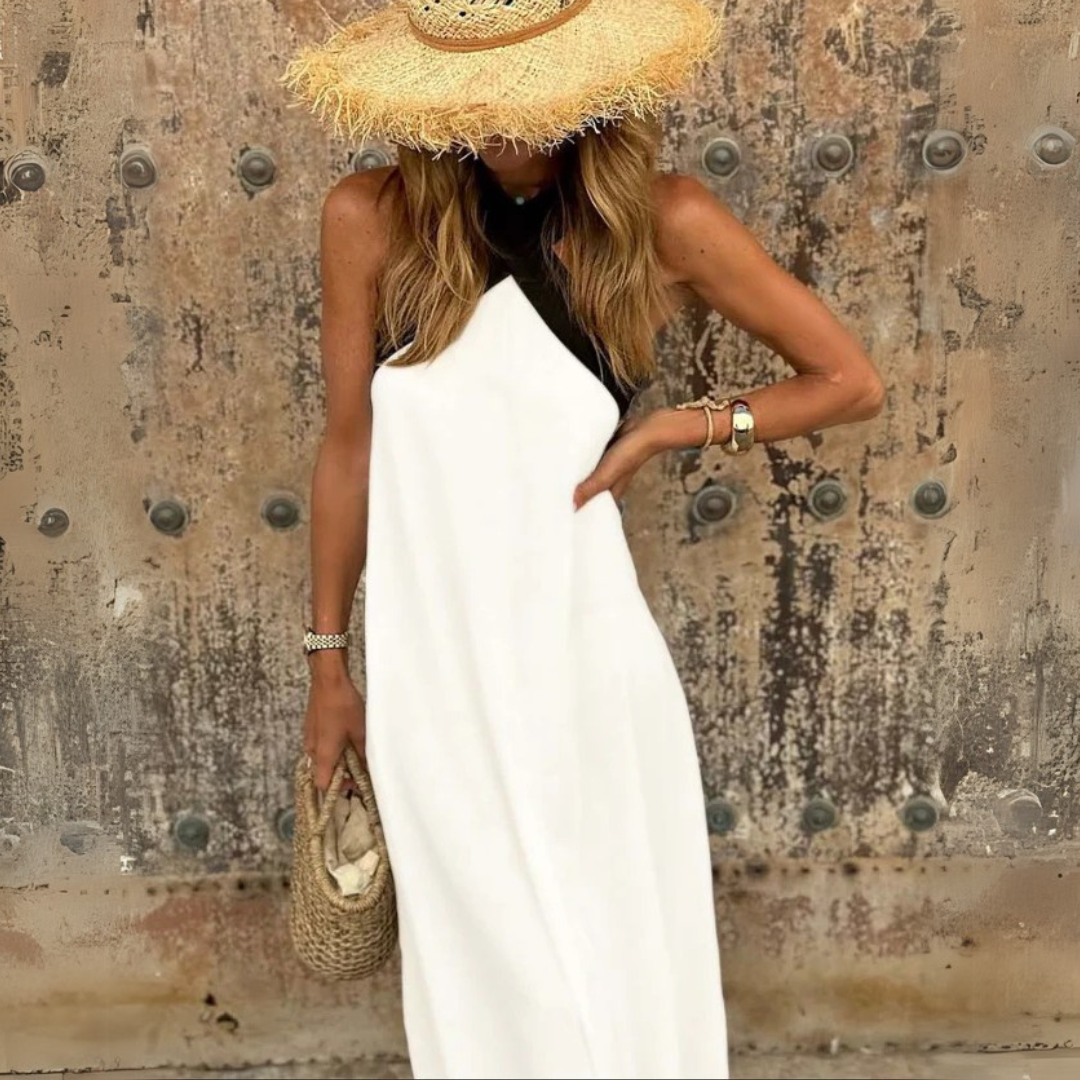 CATERINA | Abito Elegante con Collo Incrociato