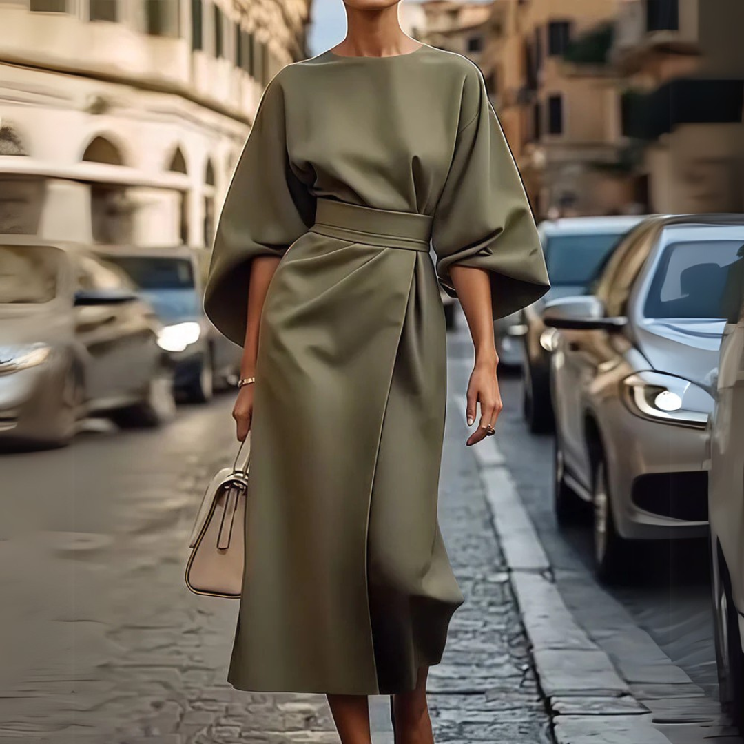 Grazia | Abito elegante con maniche a lanterna