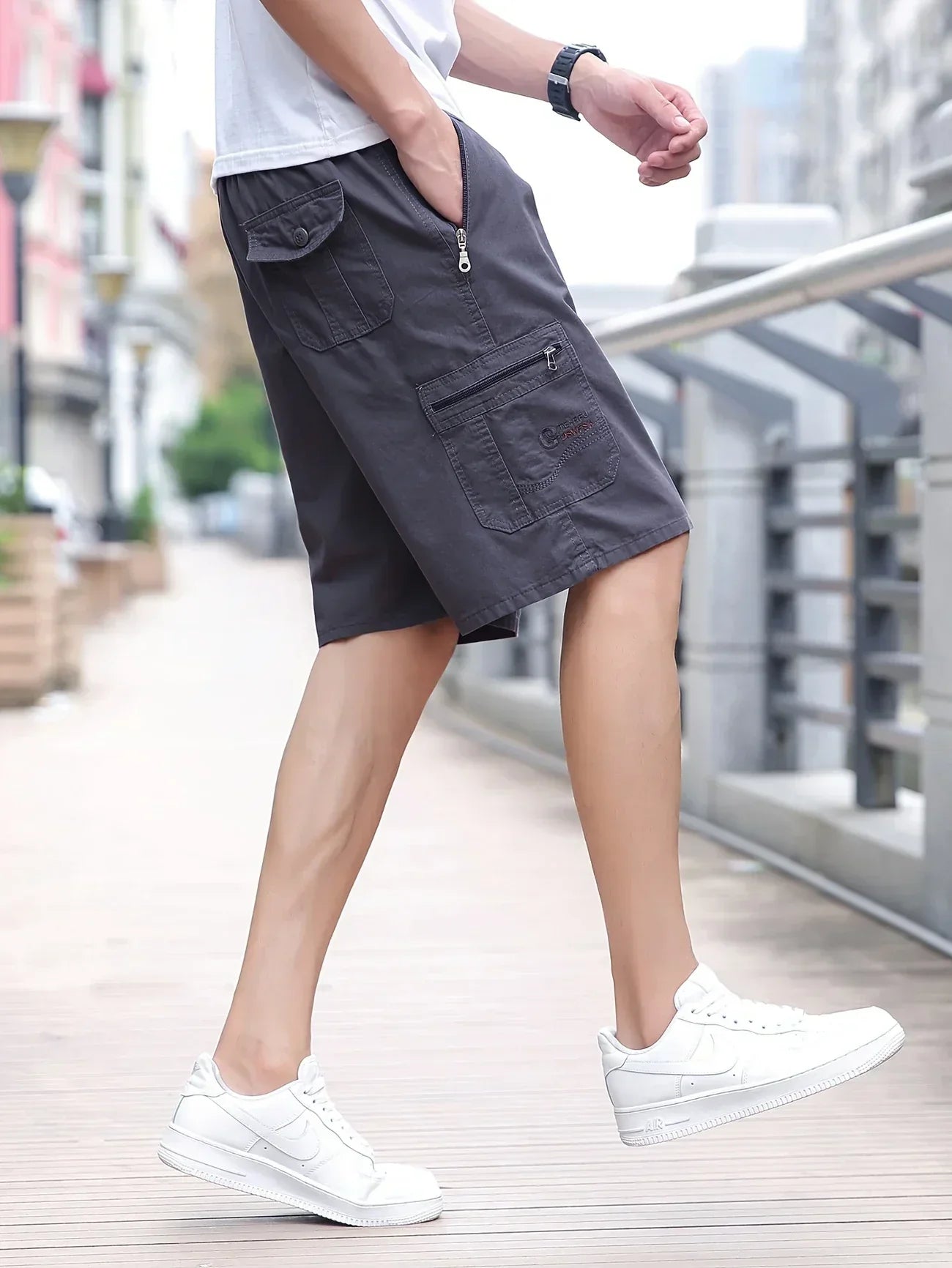 Regale | Pantaloni cargo corti leggeri con tasche
