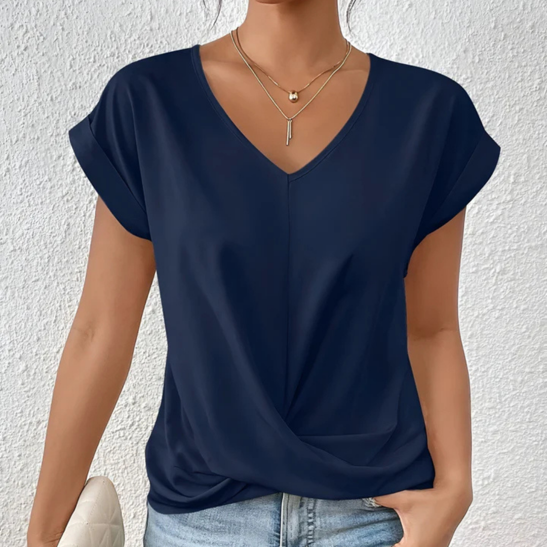 Nives | Maglietta casual con scollo a V
