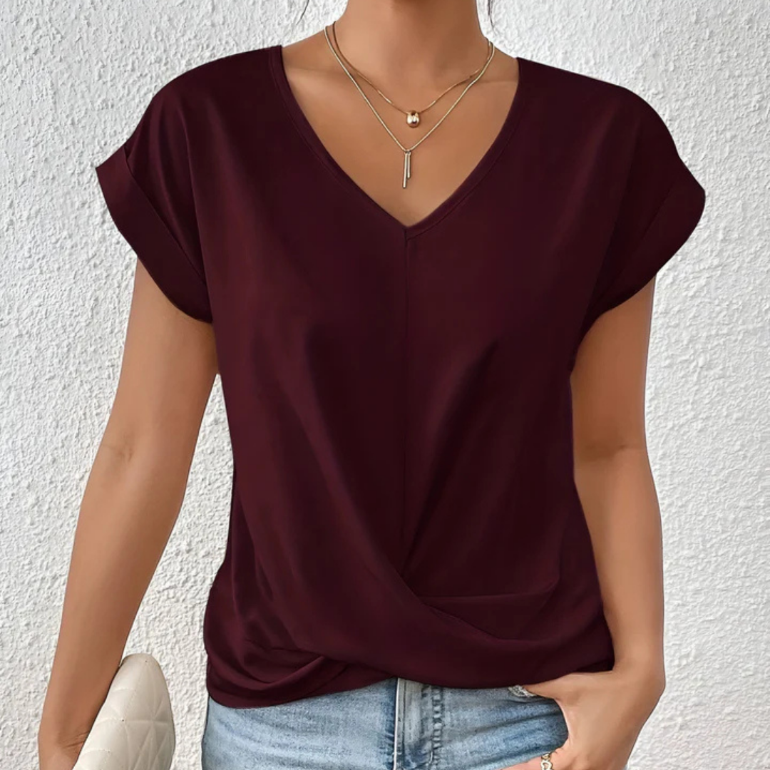 Nives | Maglietta casual con scollo a V