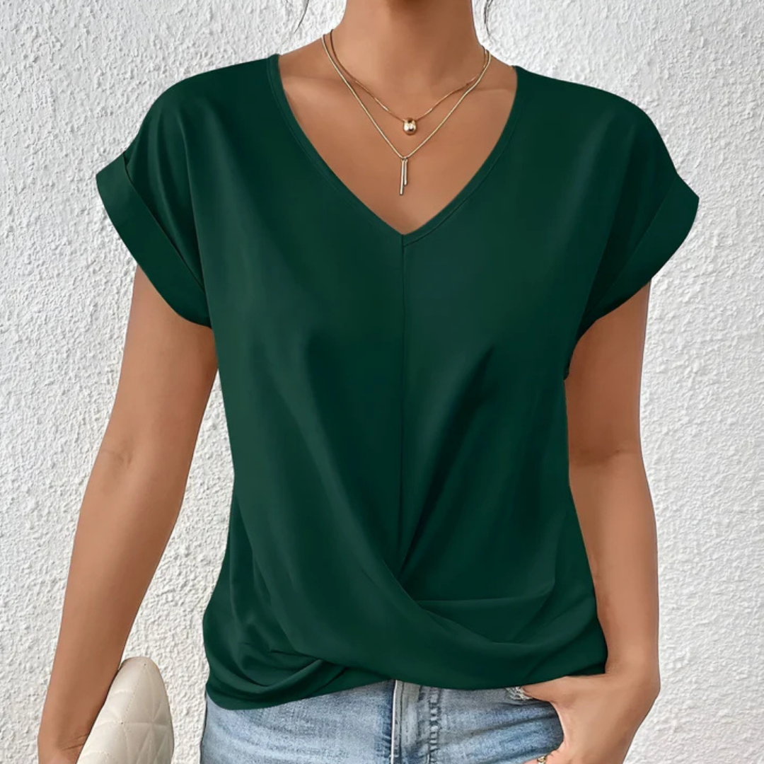 Nives | Maglietta casual con scollo a V