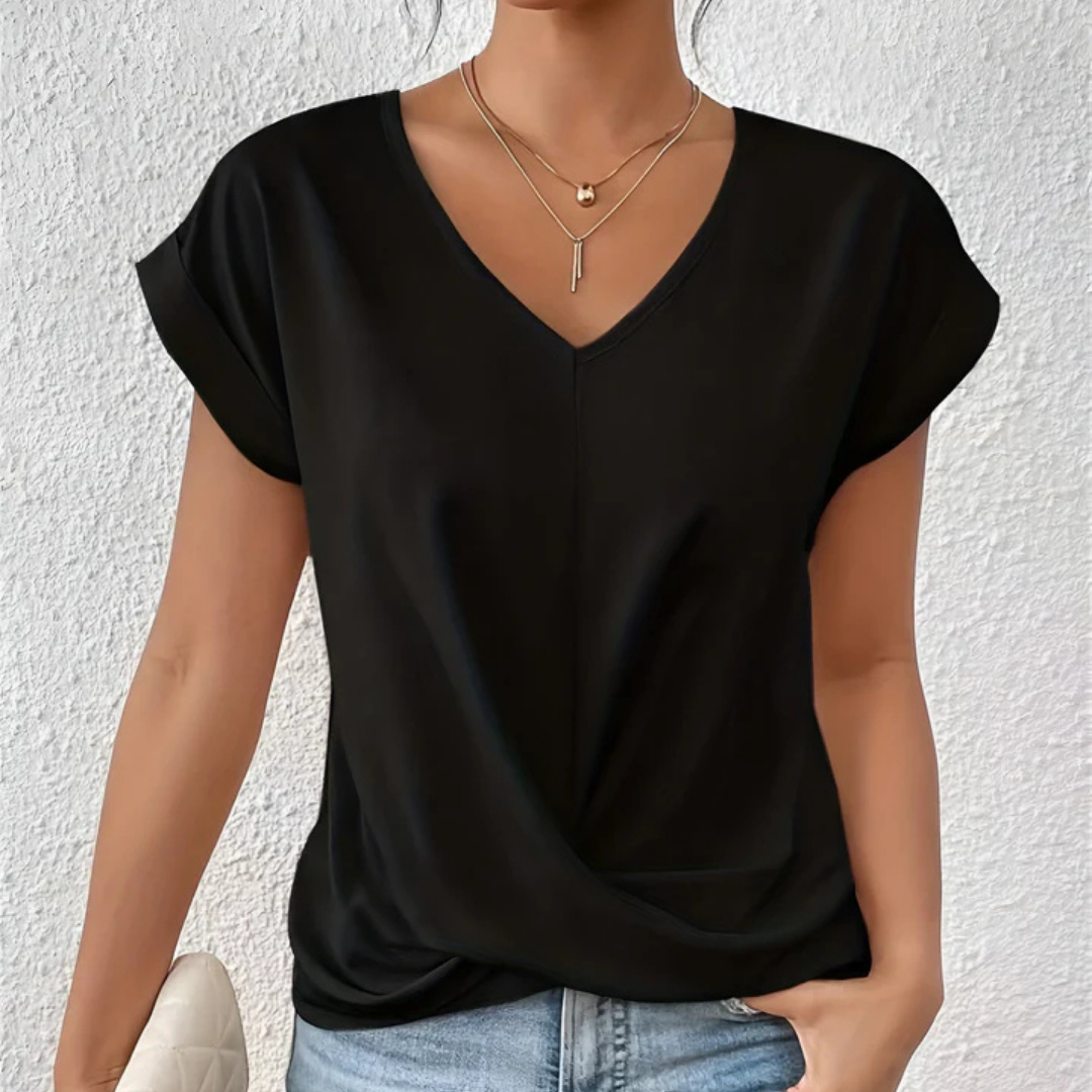 Nives | Maglietta casual con scollo a V