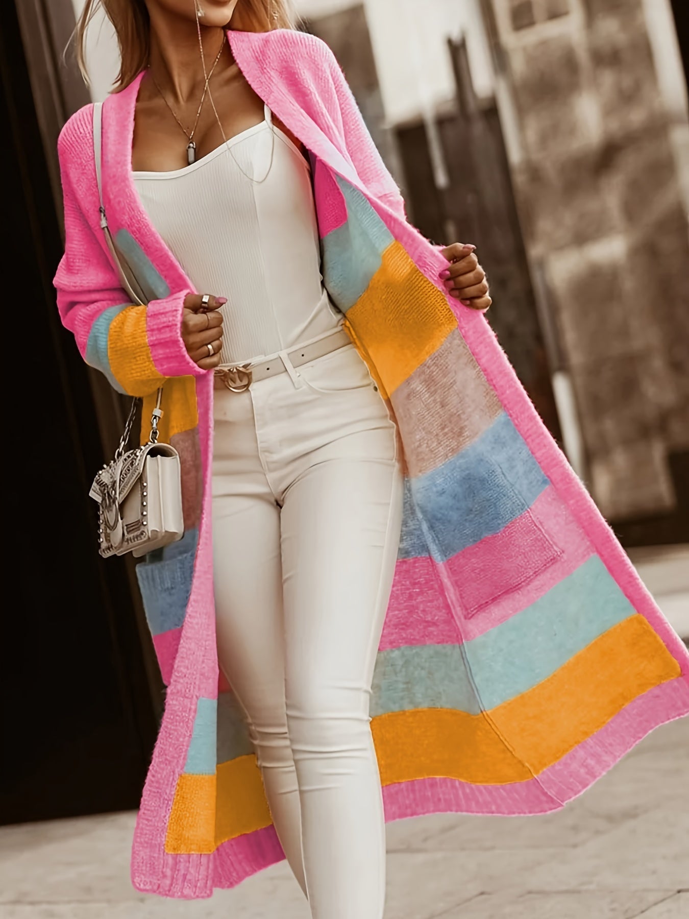 Alice | Cardigan a righe pastello