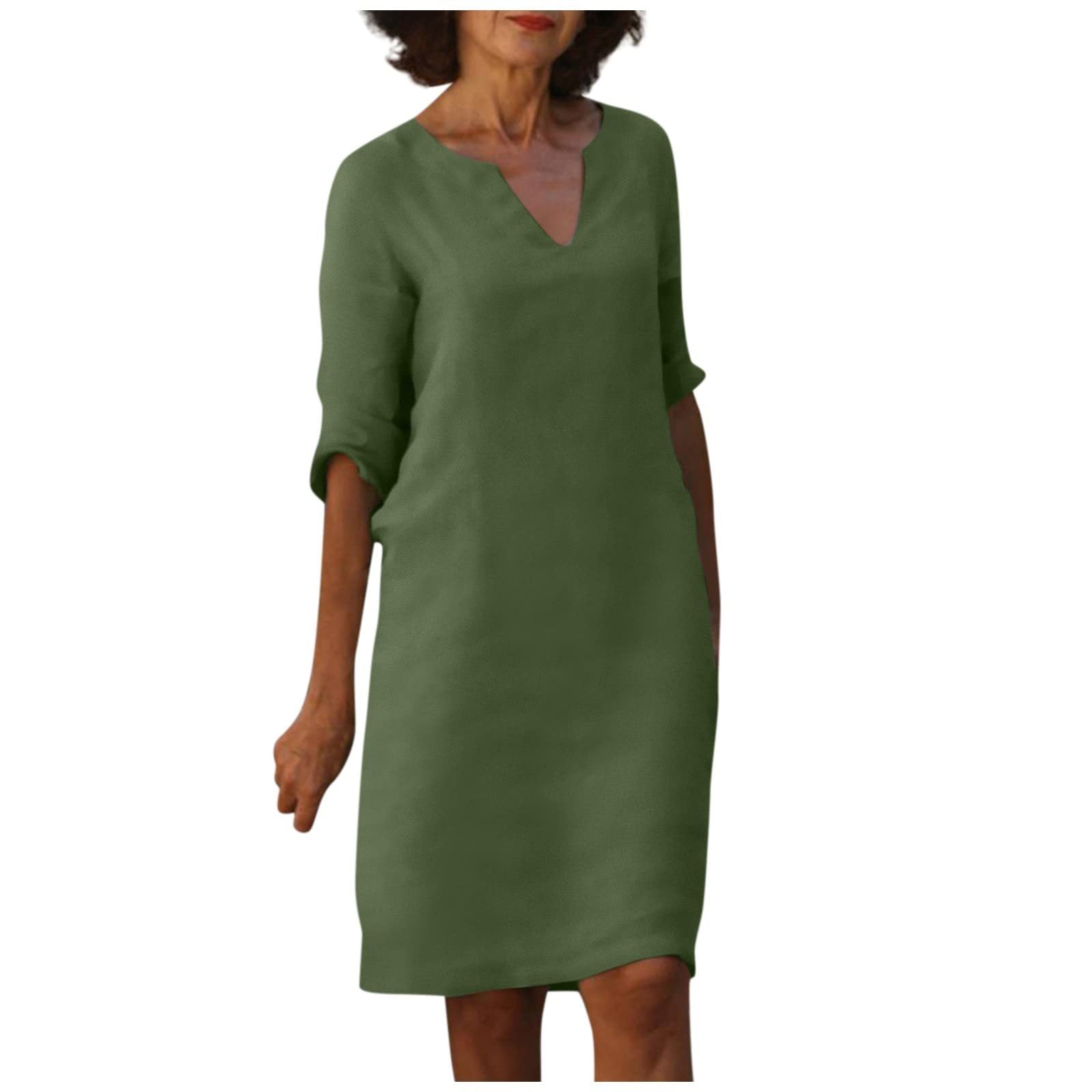 Basilla | Elegante abito con scollo a V