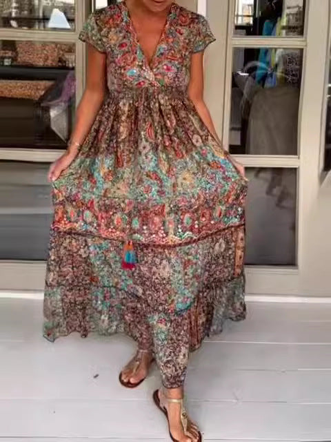 Aurora | Abito boho artigianale