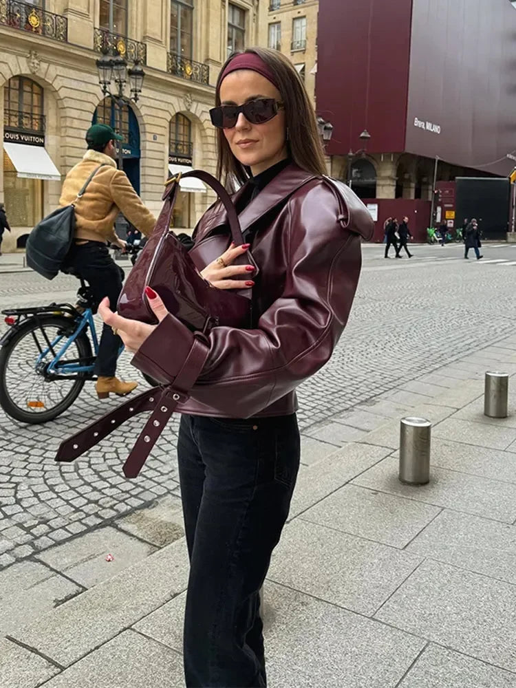 Regale | Giacca elegante in pelle