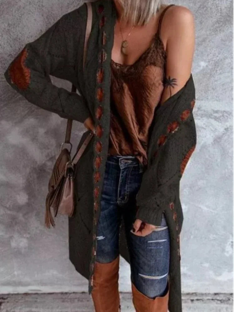Amalia | Cardigan Vintage con Cappuccio