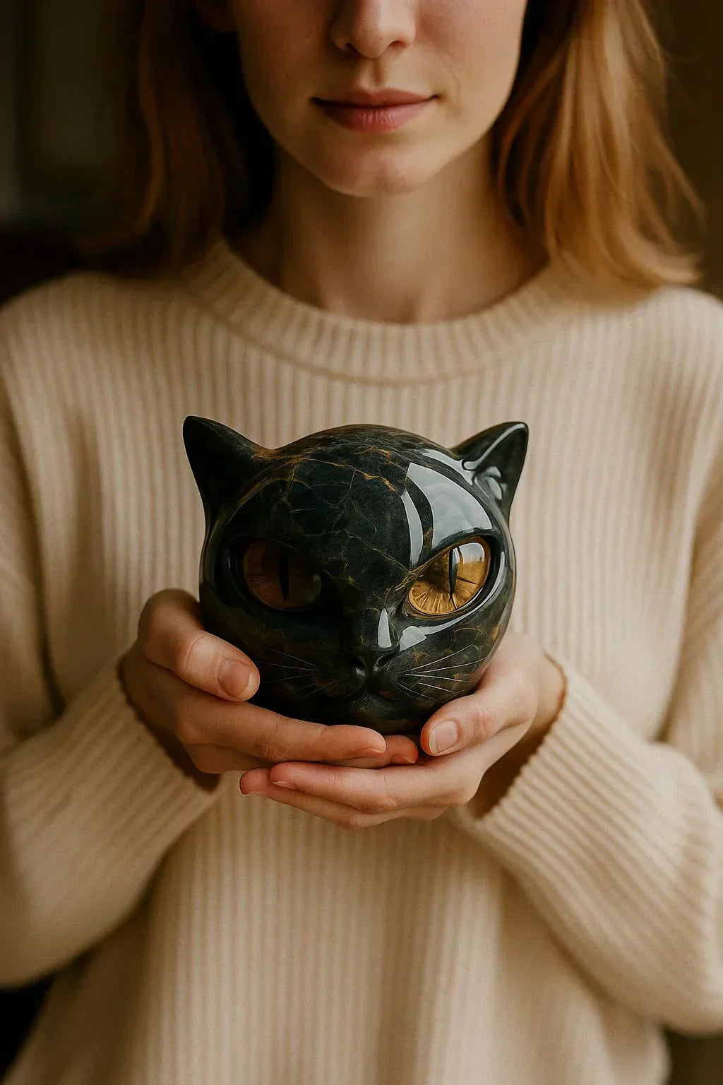 Luna | Scultura gatto pregiata