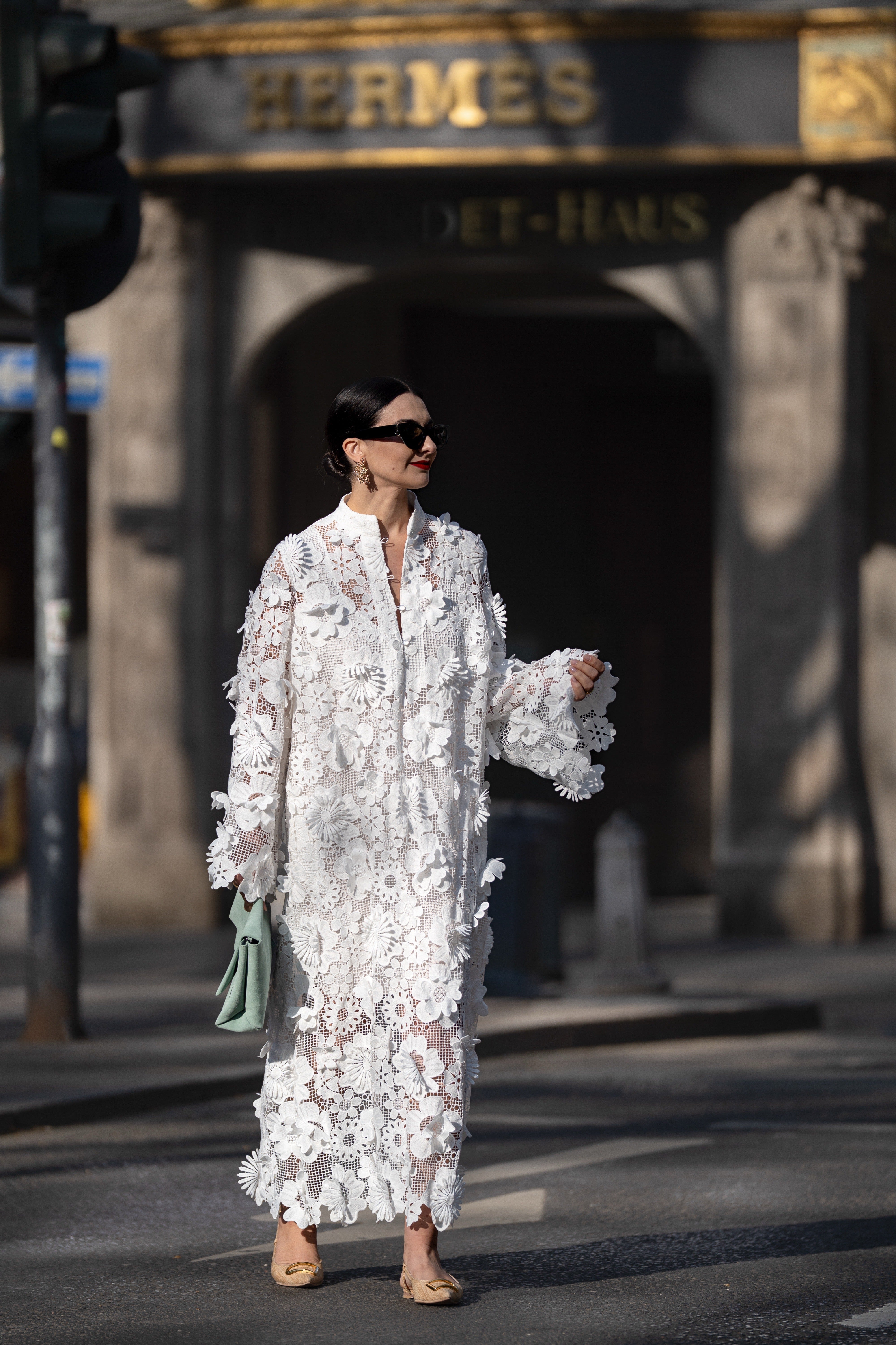 Arianna | Abito Bianco Elegante in Pizzo