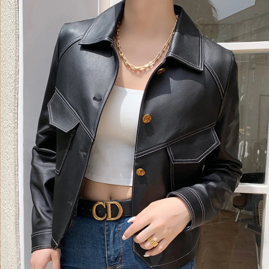 Regale | Giacca elegante in pelle
