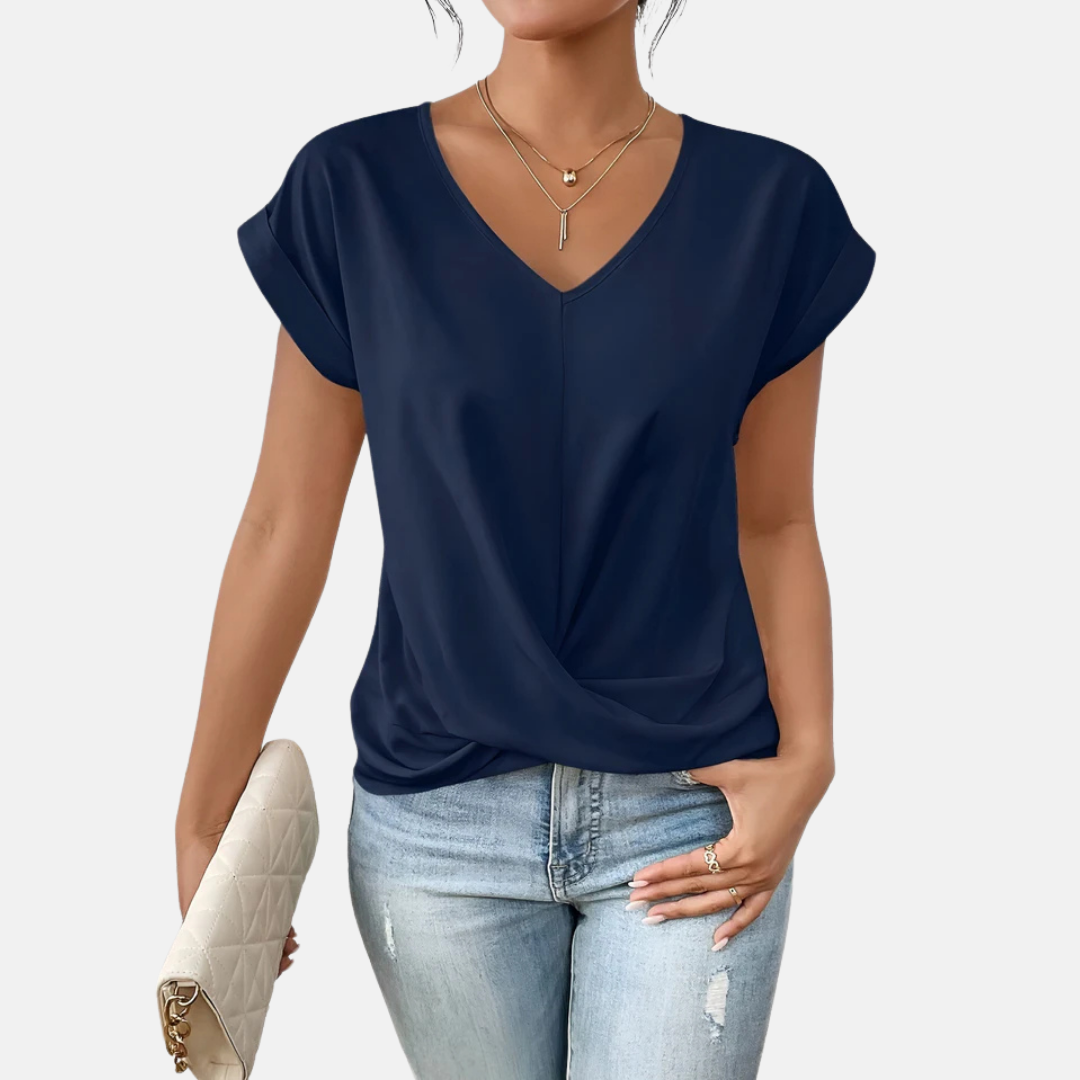 Nives | Maglietta casual con scollo a V