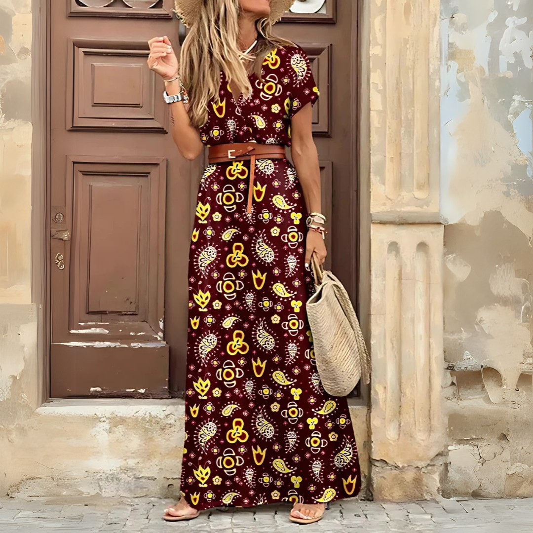 Noella | Elegante abito lungo bohémien