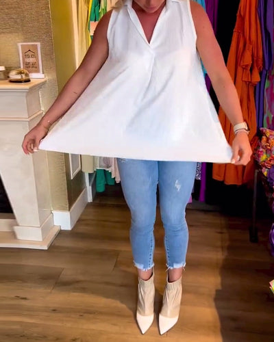 Lily | Top elegante con ruches eleganti
