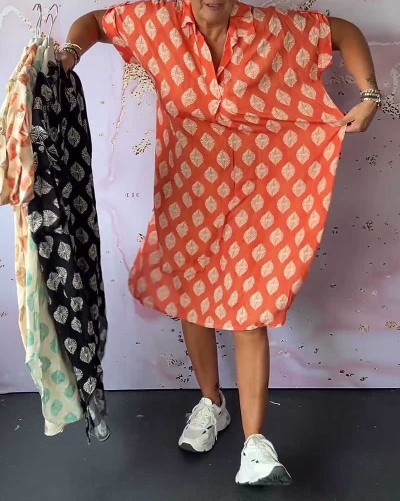 Elena | Vestito artigianale elegante con scollatura a V