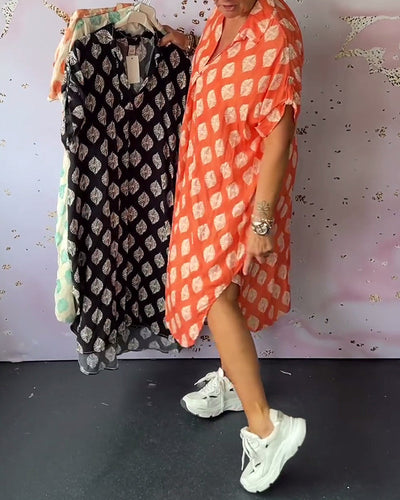 Elena | Vestito artigianale elegante con scollatura a V