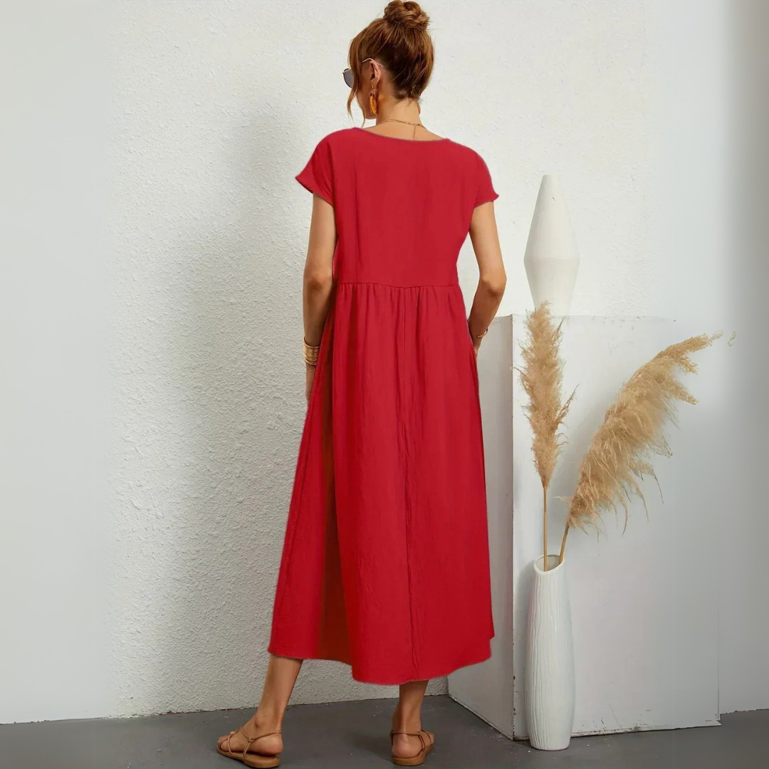 Elvezia | Abito midi artigianale