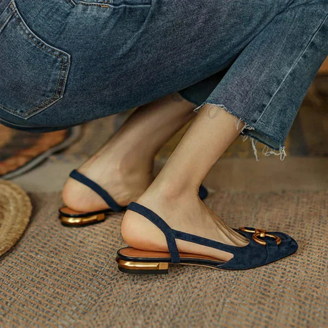 Delizia | Eleganti ballerine a tallone aperto