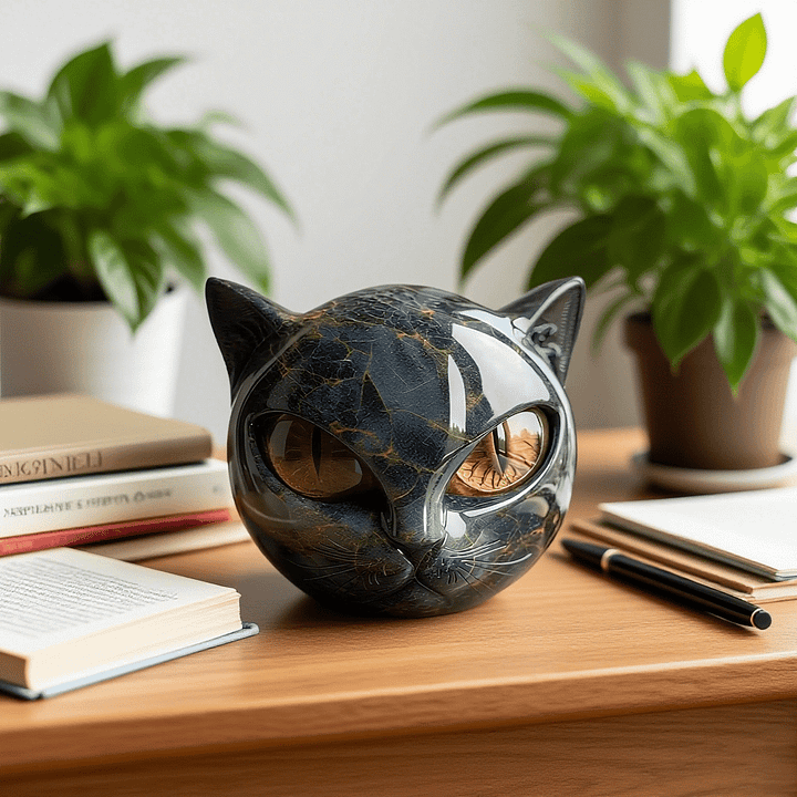 Luna | Scultura gatto pregiata