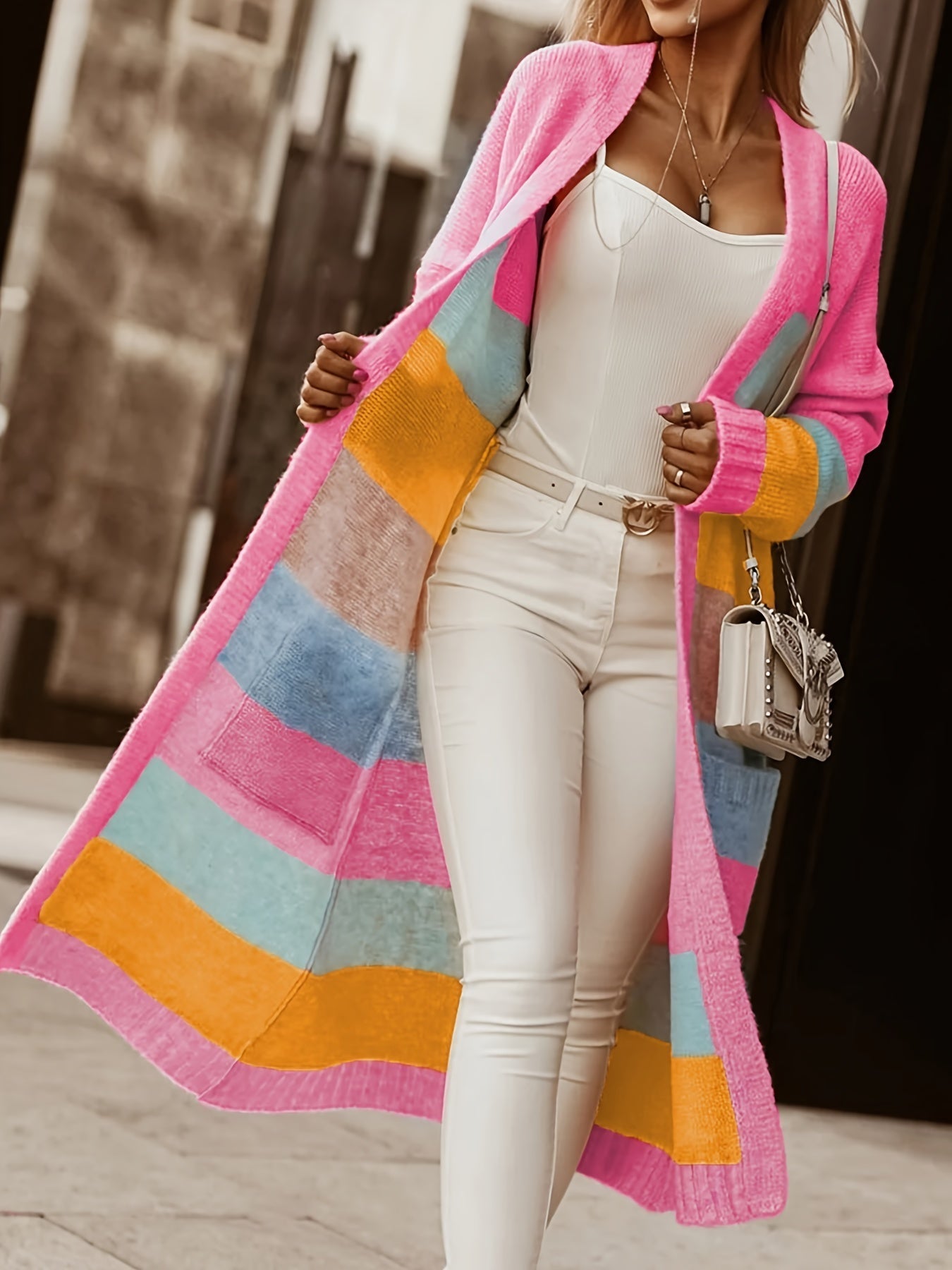 Alice | Cardigan a righe pastello