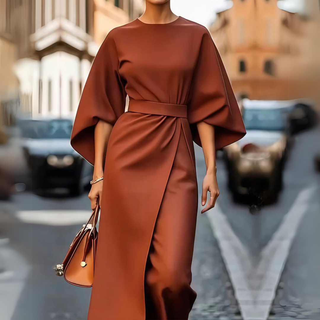 Grazia | Abito elegante con maniche a lanterna