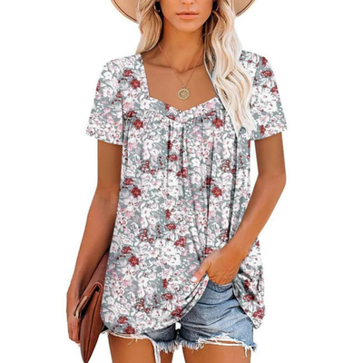 Faustina | Maglia estiva con design floreale