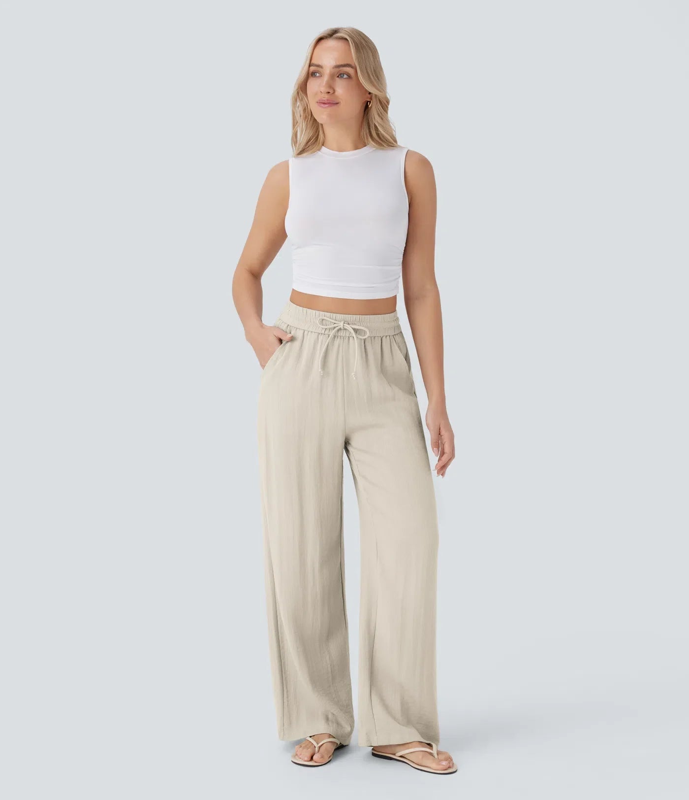 Lisa | Pantaloni in Lino Comodi e Leggeri