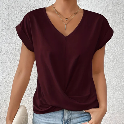 Nives | Maglietta casual con scollo a V