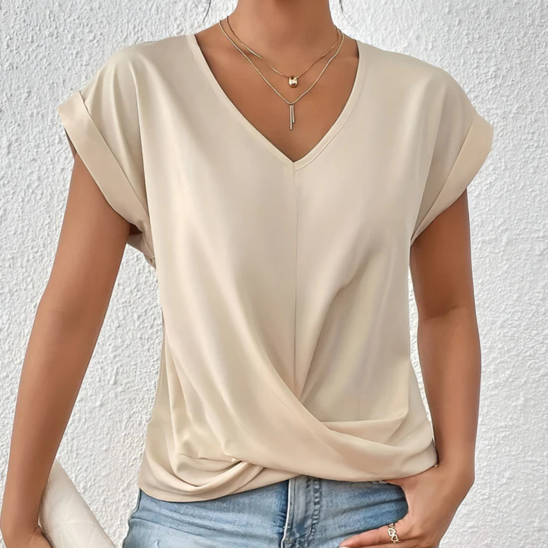 Nives | Maglietta casual con scollo a V