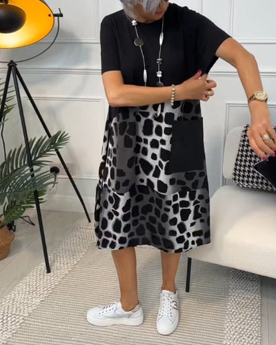 Tessa | Abito casual artigianale con scollatura rotonda