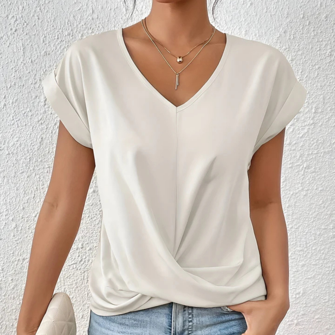 Nives | Maglietta casual con scollo a V