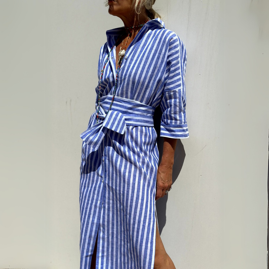 Melania | Elegante abito estivo a righe