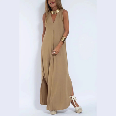 Sole | Abito lungo artigianale + cardigan in omaggio