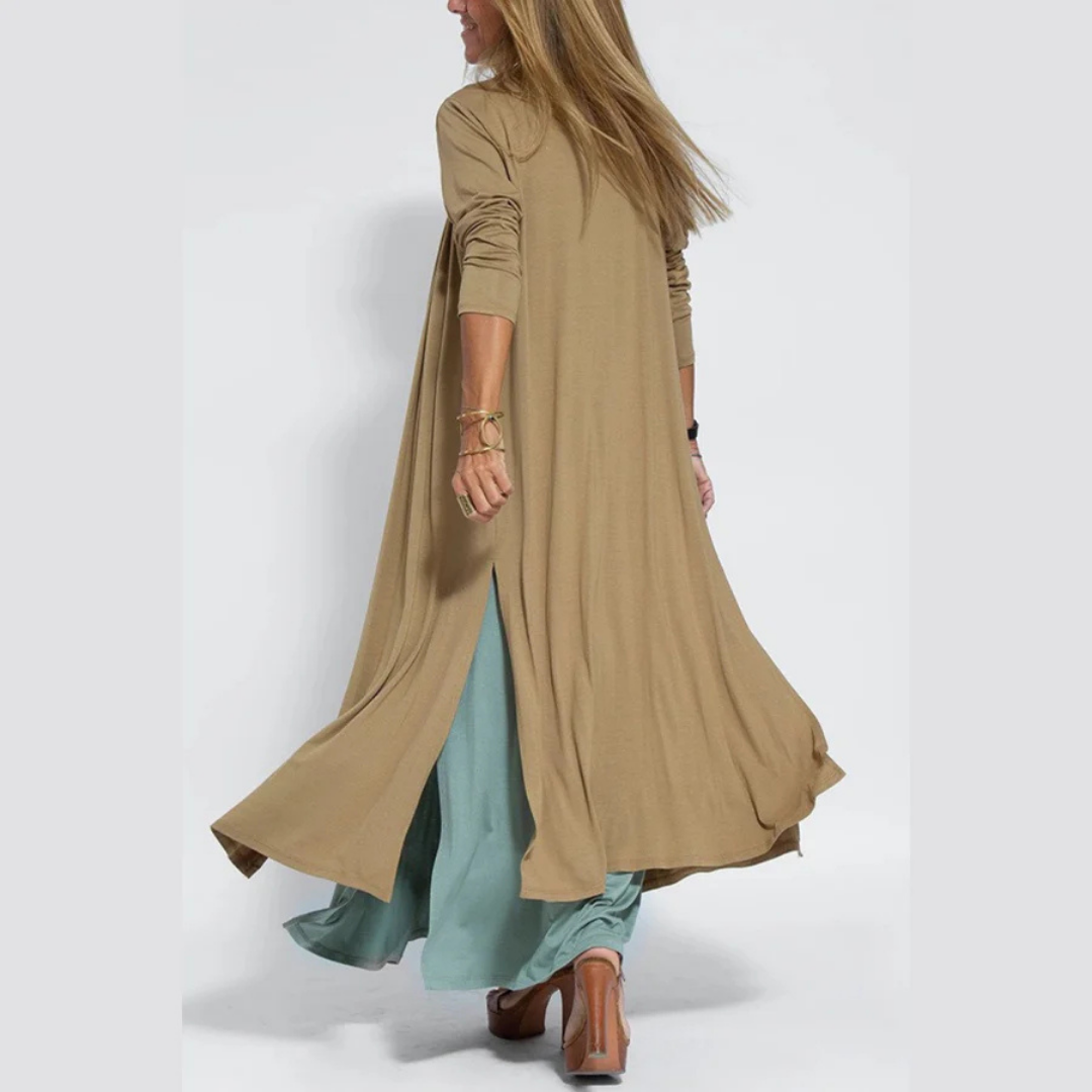 Sole | Abito lungo artigianale + cardigan in omaggio