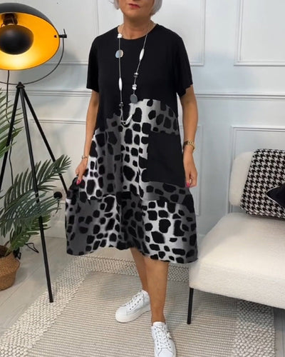 Tessa | Abito casual artigianale con scollatura rotonda