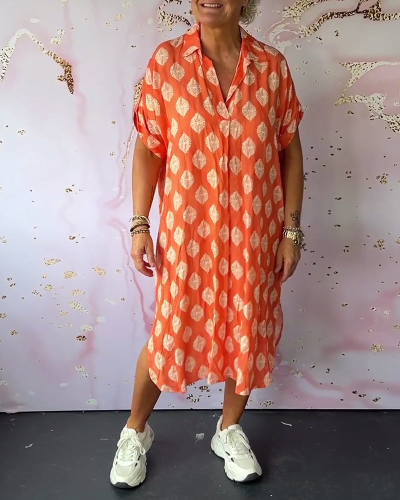Elena | Vestito artigianale elegante con scollatura a V