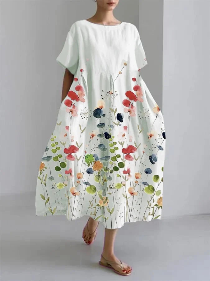 Lily | Abito floreale artigianale