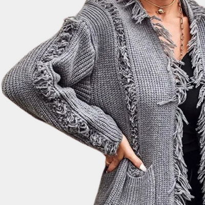 Raquela | Cardigan lungo lavorato a maglia