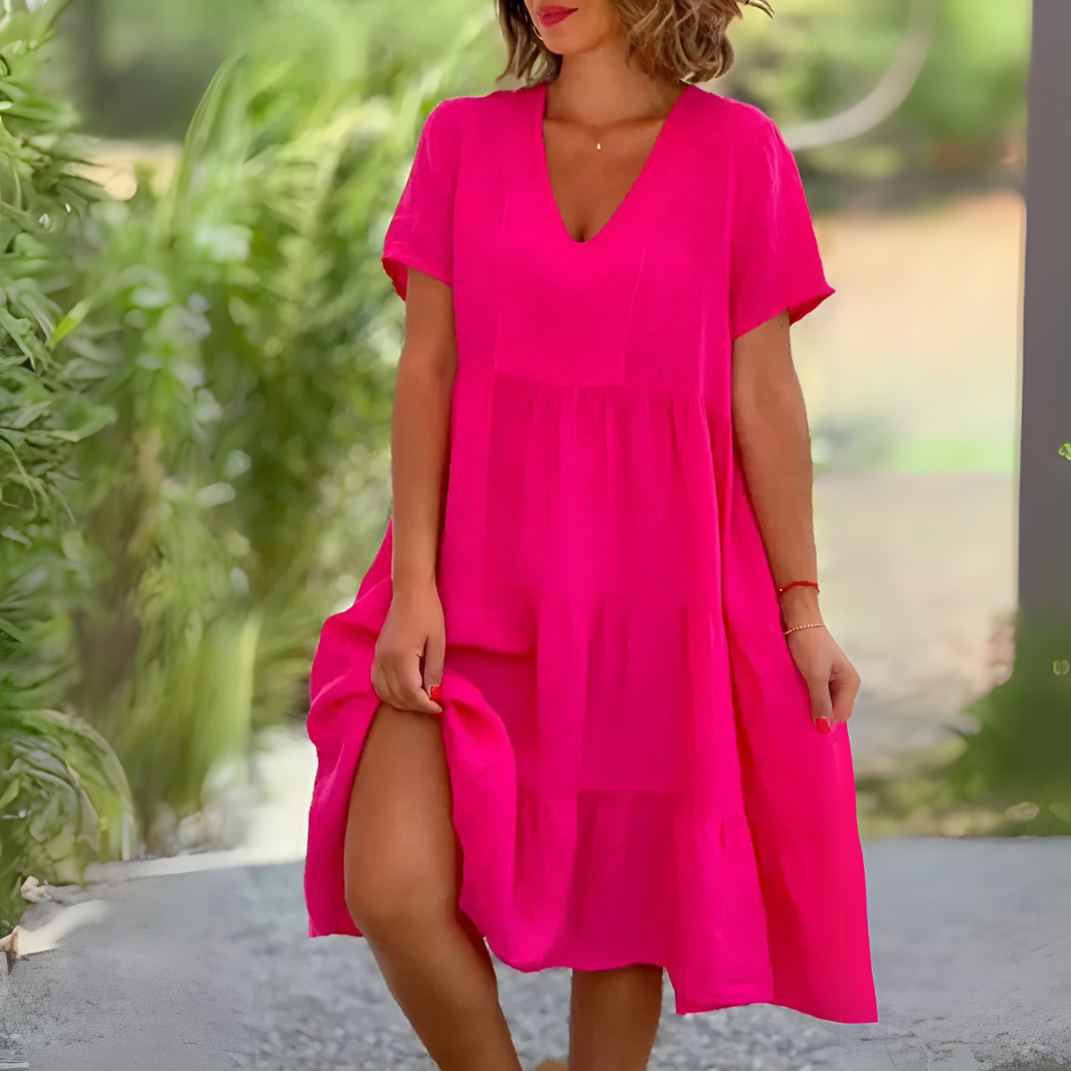 Luce | Abito fluido con scollo a V