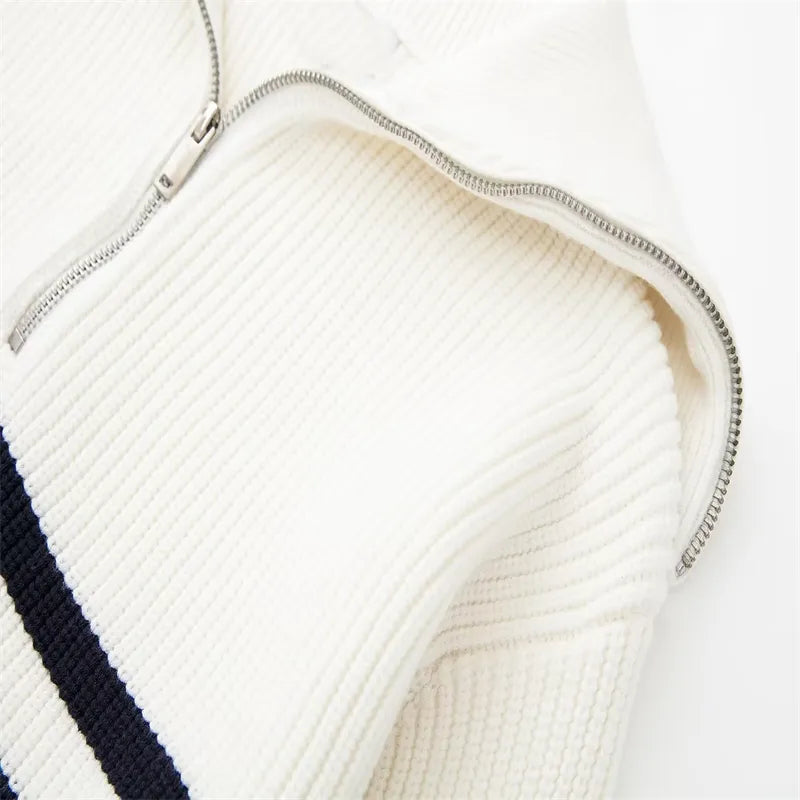 Regale | Maglione a righe con zip