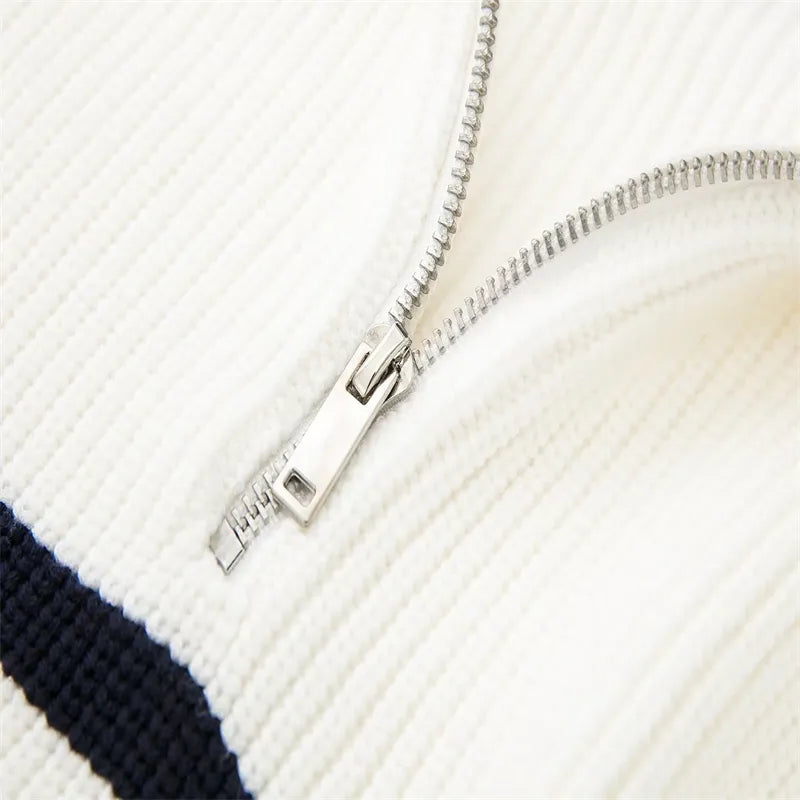 Regale | Maglione a righe con zip