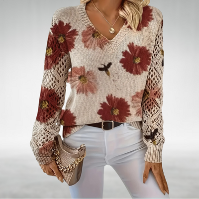 Daisy | Maglione a Maglia Floreale