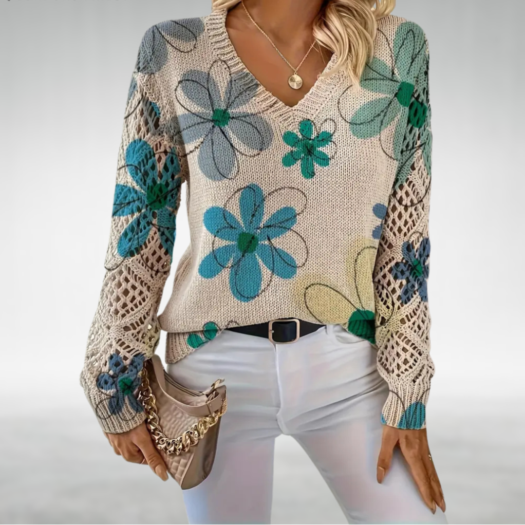 Daisy | Maglione a Maglia Floreale
