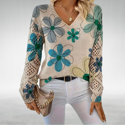 Daisy | Maglione a Maglia Floreale