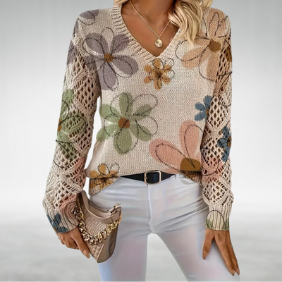 Daisy | Maglione a Maglia Floreale